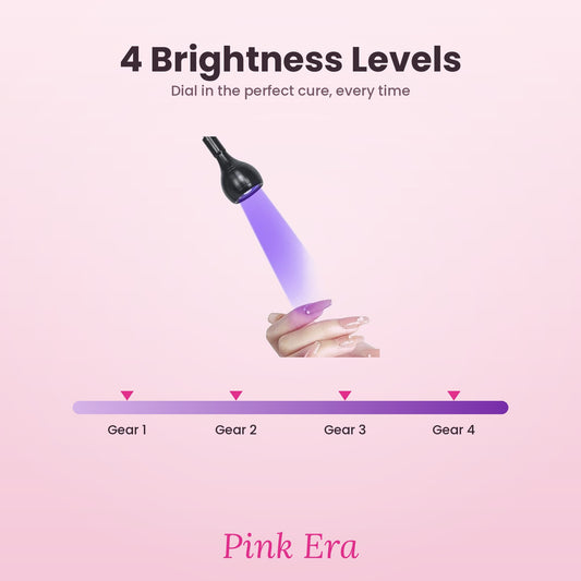 Pink Era UV Gel Nail Lamp β Flexible Gooseneck Clip-On (USB)