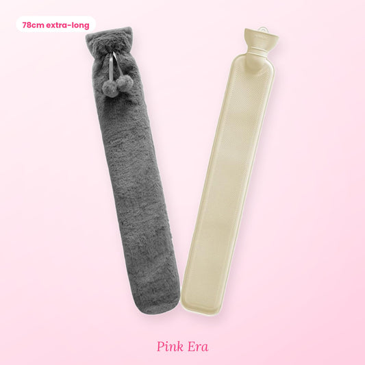 Long Plush Hot Water Bottle — Your Winter Bestie 💕(Pink Colour)
